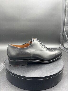 Carmina Black Leather Cap Toe Oxford Dress Shoes Size 11 US